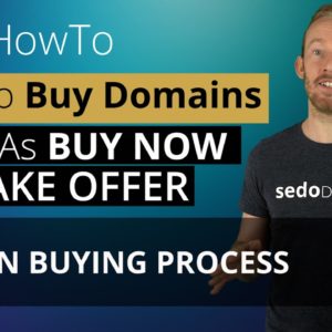 How to Buy A Domain Listed As Buy Now or Make Offer on Sedo